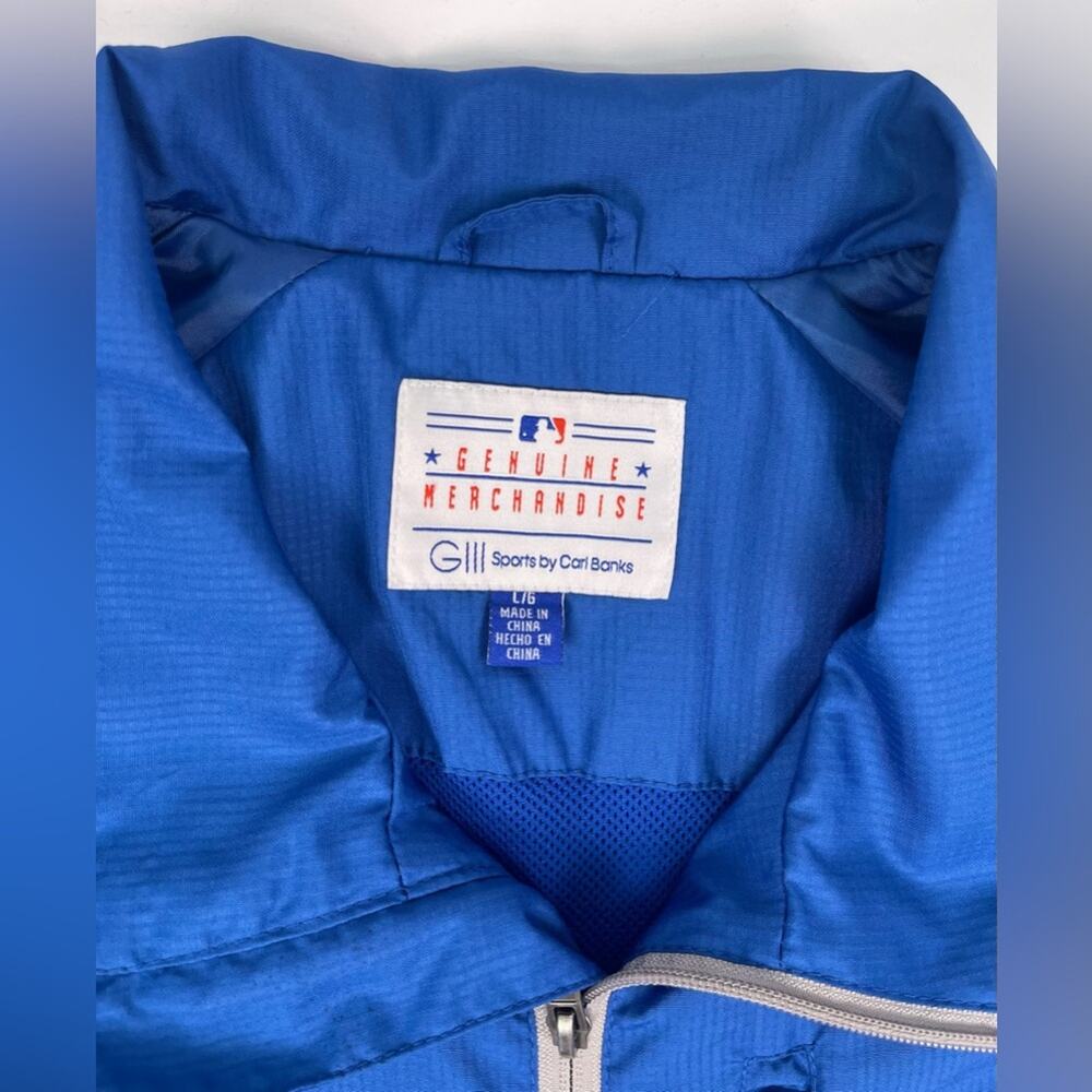 G III Sports by Carl Banks LA Dodgers Blue Full Zip Windbreaker Jacket Size L - Picture 8 of 10